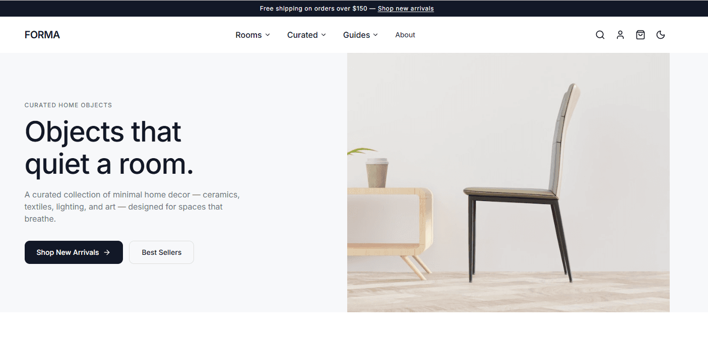 Modern Upscale Interior Decor Demo preview