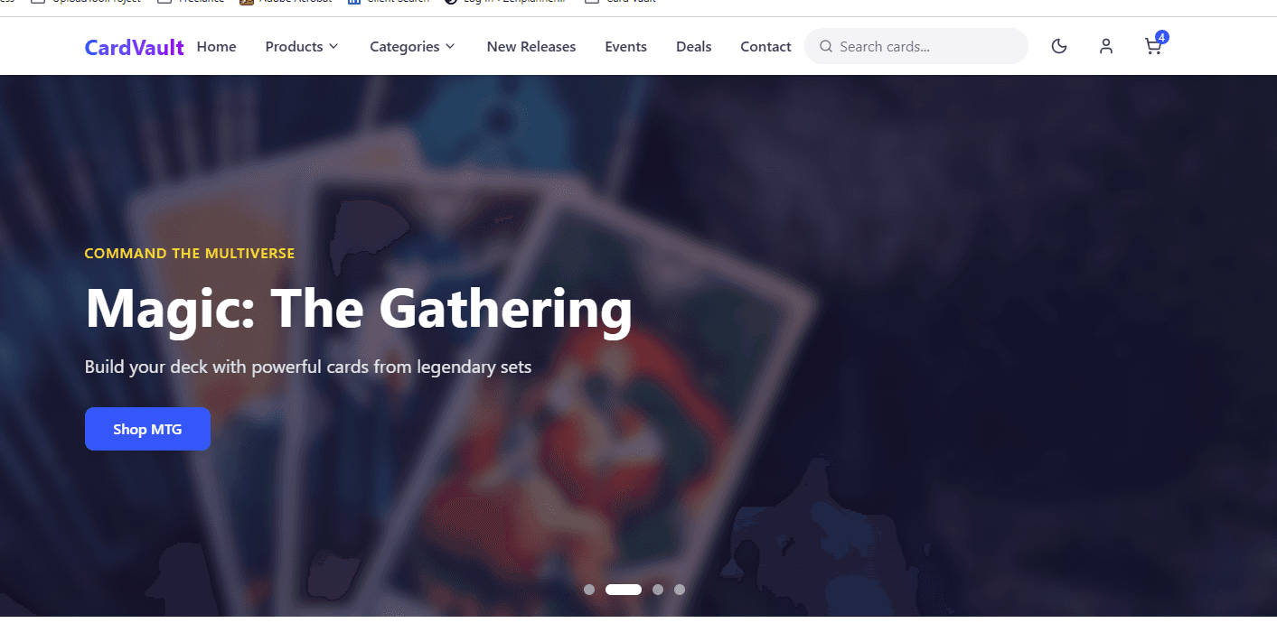 Gaming and TCG Store Demo preview